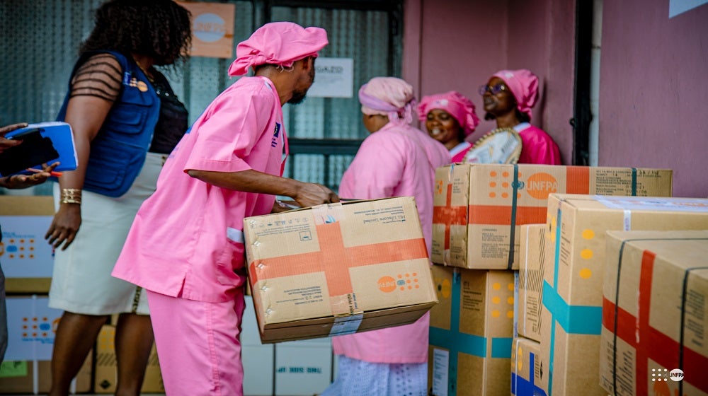 Acheminement des kits d’urgence au centre hospitalier Kiziba, dans la zone de santé de Nyiragongo
