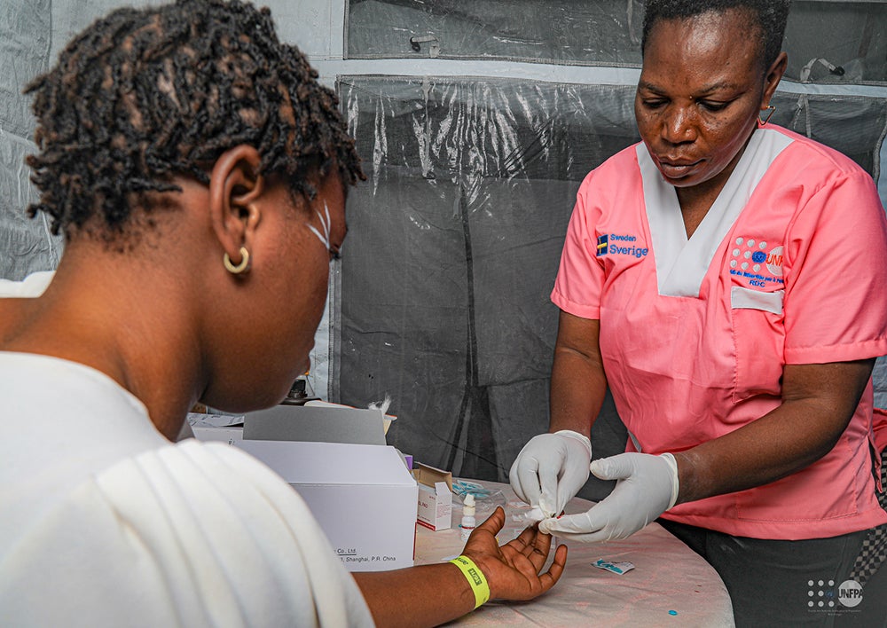 Campagne de dépistage menée par UNFPA en marge du Festival Amani à Goma