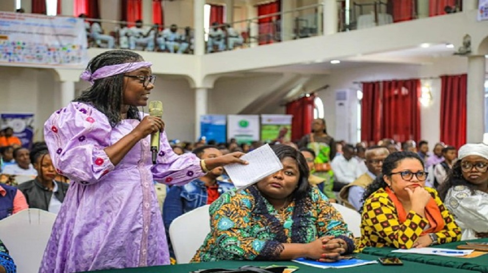 Les participants à la célébration à Goma