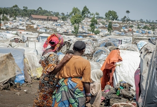 Un site des déplacés à Goma