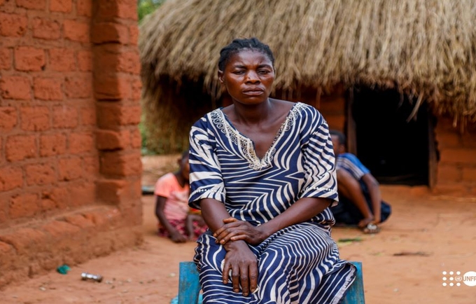 Nsenga Malu, 35 ans, mère de 9 enfants et refoulée d’Angola 