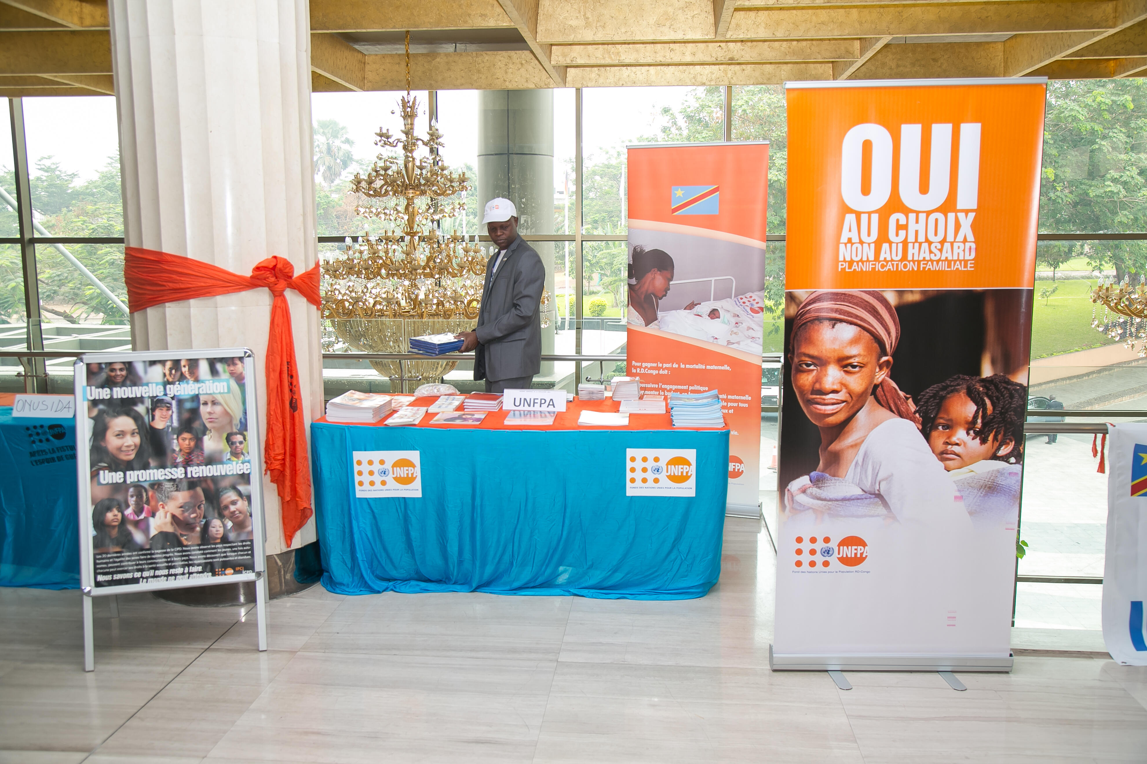 Le stand UNFPA  lors de la JMP