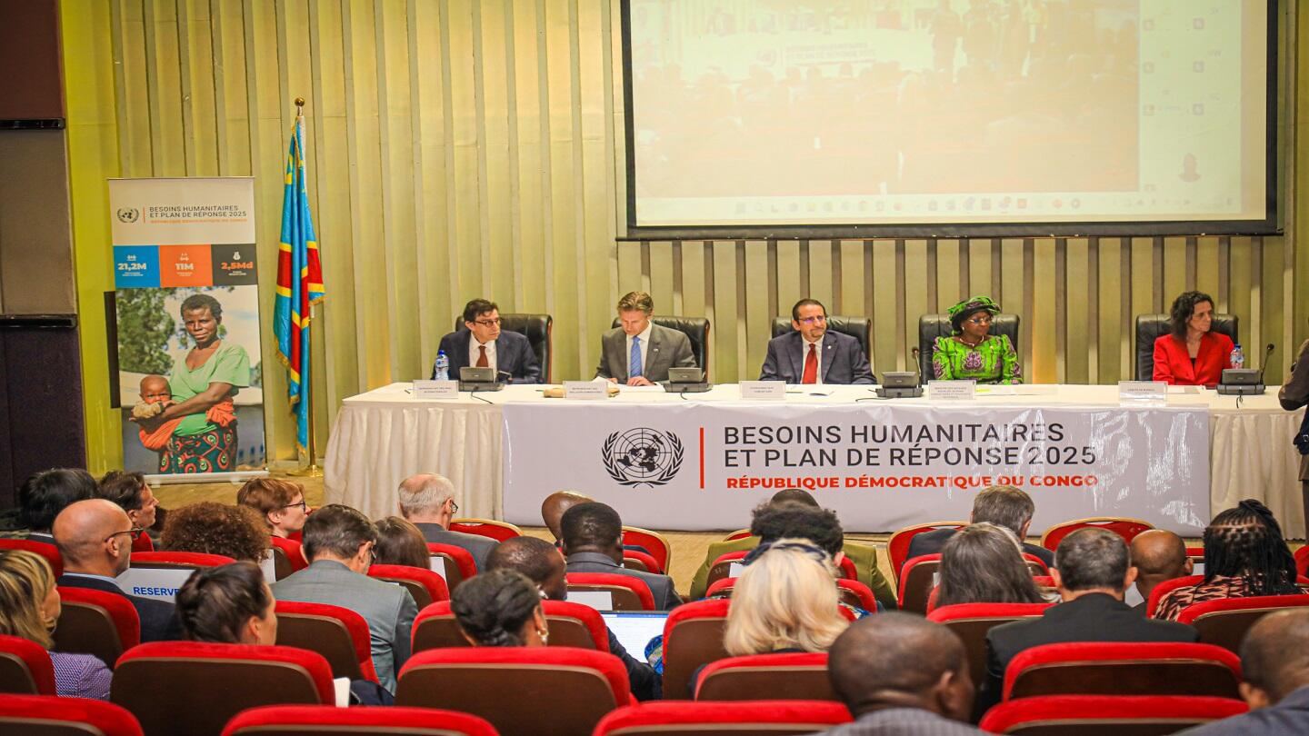 Lancement officiel à Kinshasa du Plan de Réponse Humanitaire 2025