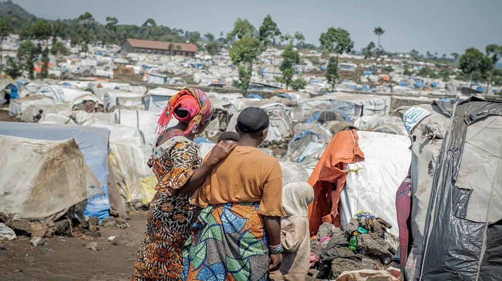 Un site des déplacés à Goma