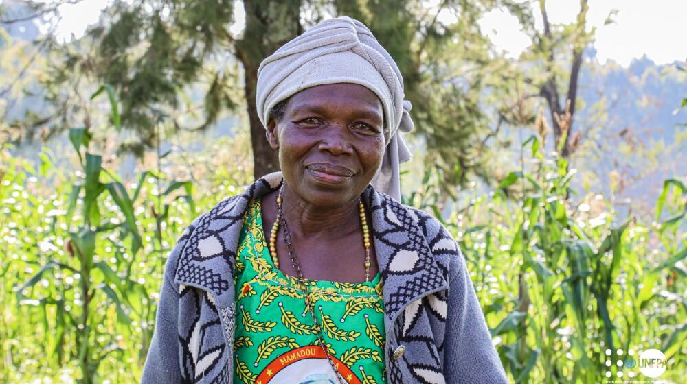 Njagusi Stéphanie lors de la présentation des résultats du projet à Rethy.