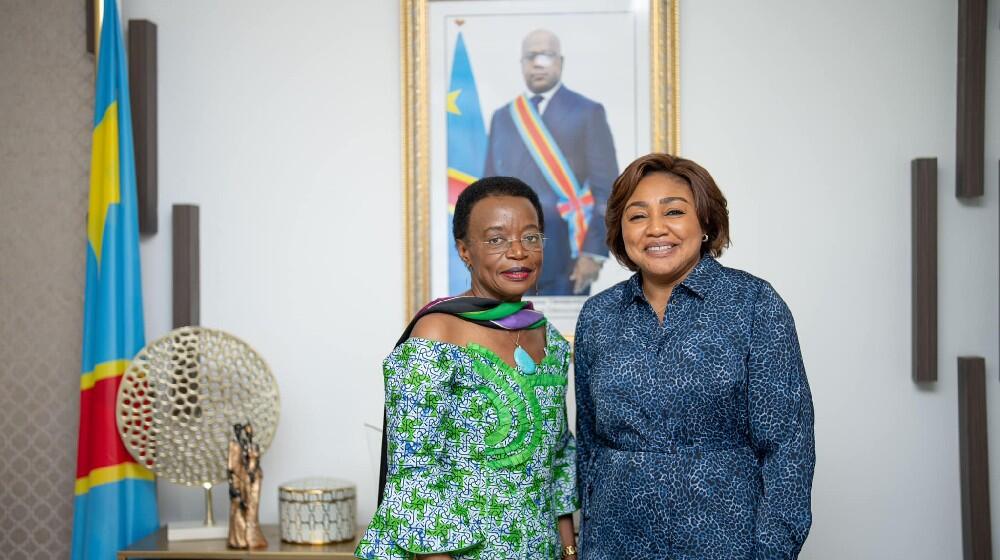 Mme Suzanne Mandong reçue par la distinguée Première Dame Denise Nyakeru Tshisekedi