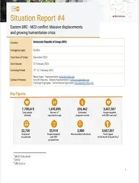Eastern DRC - M23 confl ict: Massive displacements and growing humanitarian crisis