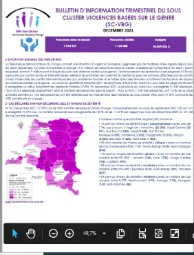 Bulletin trimestriel Sous-Cluster GBV