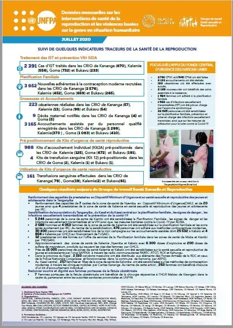 BULLETIN SR ET VBG POUR LES MOIS DE JUILLET 