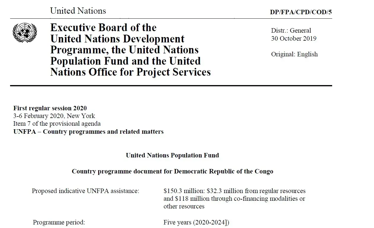 Country programme document for Democratic Republic of the Congo