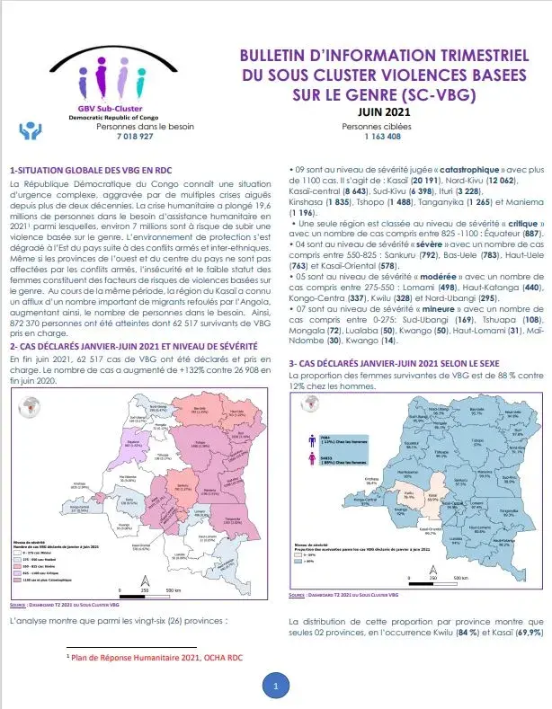 Bulletin trimestriel Sous-Cluster GBV