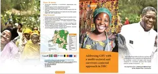 Flyer: Addresing GBV with a multi-sectoral and survivors-centered approach in DRC