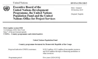 Country programme document for Democratic Republic of the Congo